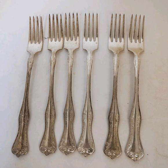 National Imperial Plate Queen Elizabeth Silverplate Flatware 18 Pieces Vintage - Picture 9 of 16